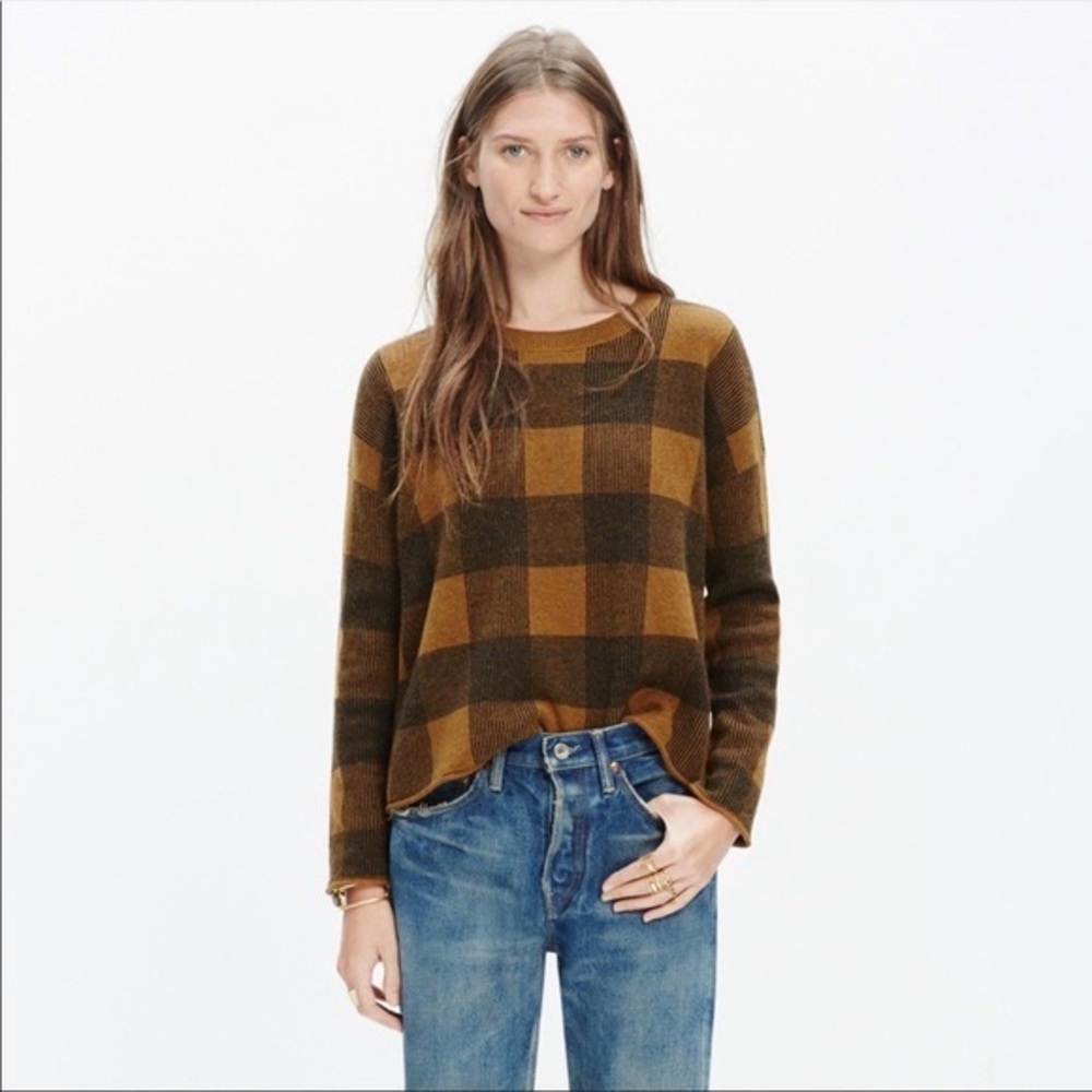 Madewell Inkcheck Plaid Sweater
